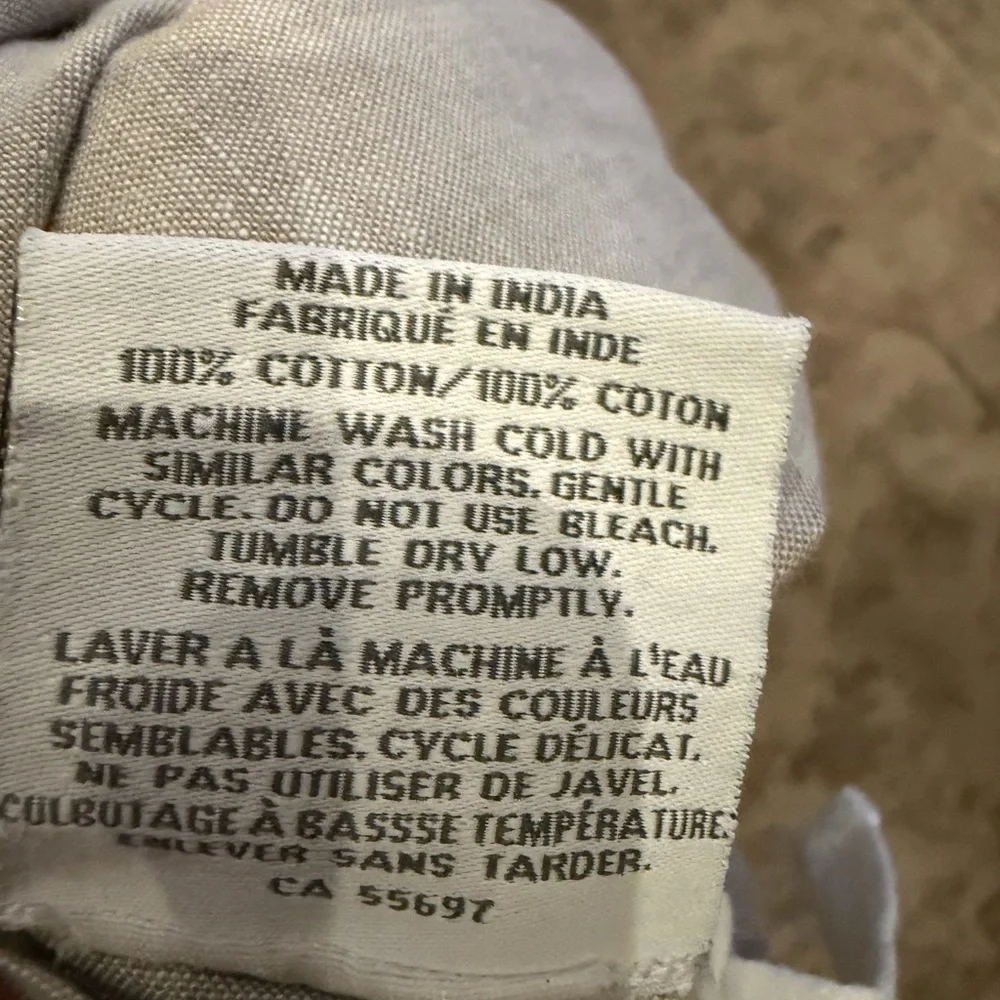Restoration Hardware Tan Duvet Cover